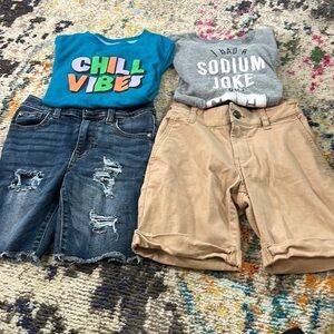 Bundle boys shorts(2) and tshirts(2)​​​​